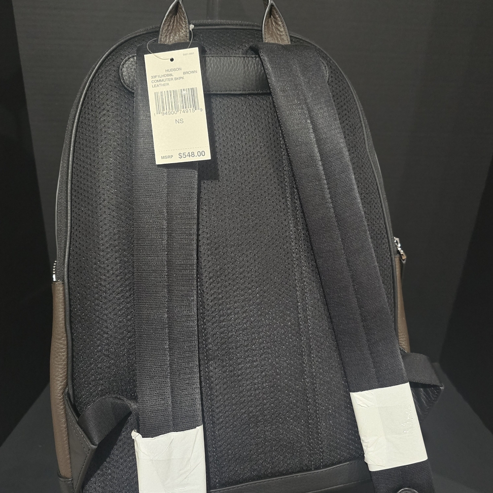 Michael Kors Brown and Black Men's Backpack with Stripe - Picture 5 of 8